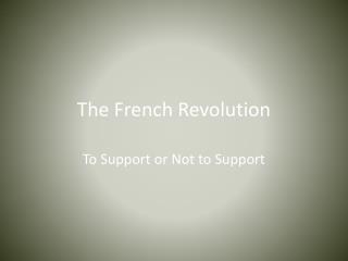The French Revolution