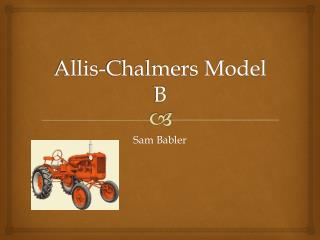 Allis-Chalmers Model B