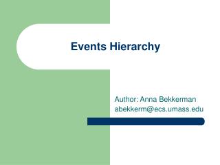 Events Hierarchy