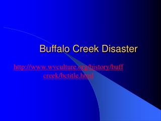 Buffalo Creek Disaster
