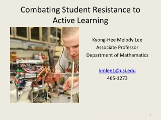Combating Student Resistance to Active Learning