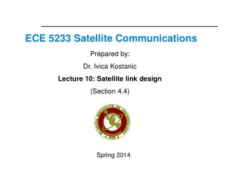 satellite link budget calculation tutorial powerpoint ppt