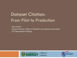 Dataset Citation: From Pilot to Production