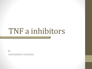 TNF a inhibitors