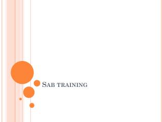 Sab training