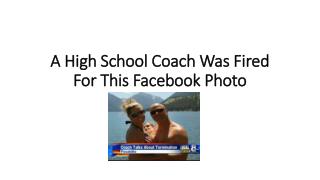 A High School Coach Was Fired For This Facebook Photo
