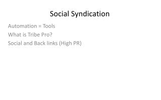 Social Syndication