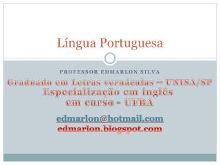 Língua Portuguesa - Morfologia [Parte 1]