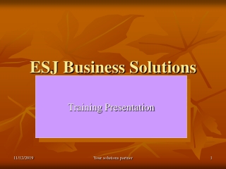 ESJ Business Solutions Overview Presentation.ppt