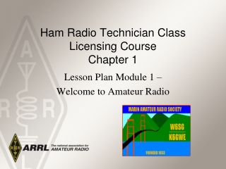 Ham Radio Technician Class Licensing Course Chapter 1