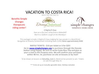 VACATION TO COSTA RICA!