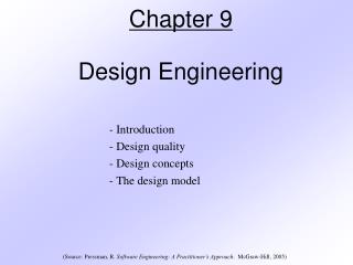 Chapter 9 Design Engineering
