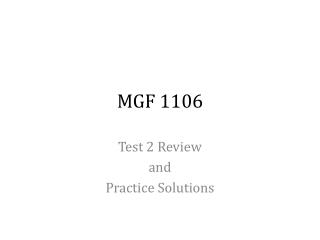 MGF 1106