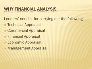 WHY FINANCIAL ANALYSIS