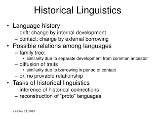 Historical Linguistics