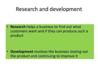 PPT - Research and development PowerPoint Presentation, free download ...