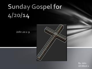 Sunday Gospel for 4/20/14