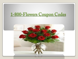 1-800-Flowers Coupon Codes