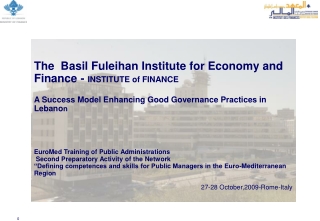 The Basil Fuleihan Institute for Economy and Finance - INSTITUTE of FINANCE