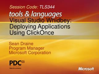 Visual Studio Whidbey: Deploying Applications Using ClickOnce