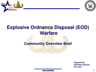 Explosive Ordnance Disposal (EOD) Warfare
