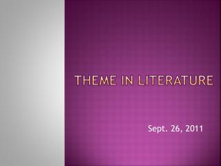 Theme in literature
