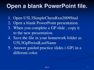Open a blank PowerPoint file.