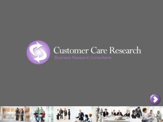 Independent Customer Focused Research & Communications B2B & Consumer
