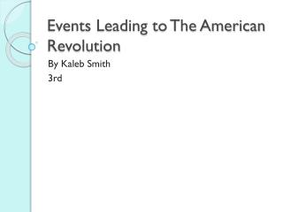 the events that led to the second american revolution the events that led to the second american revolution