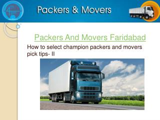 Packers and Movers in faridabad