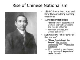 Rise of Chinese Nationalism