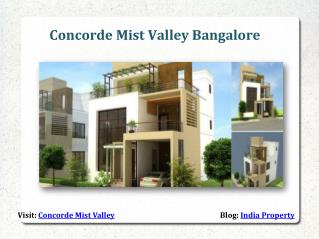 Concorde Mist Valley Sarjapur Road Bangalore