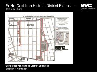 SoHo -Cast Iron Historic District Extension