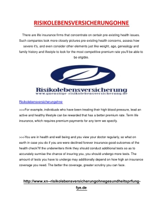 Some Basic Advice Rudimentary risikolebensversicherung ohne
