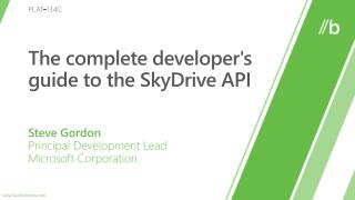 The complete developer's guide to the SkyDrive API