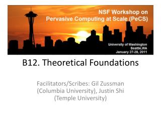 B12. Theoretical Foundations