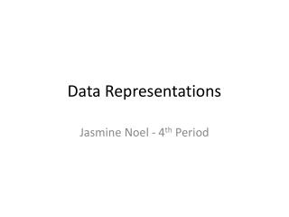 Data Representations