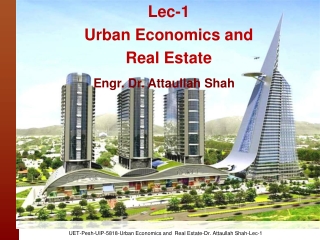 Lec-1 Urban Economics and Real Estate