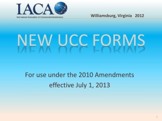 New UCC Forms