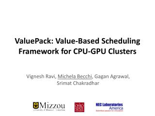 ValuePack: Value-Based Scheduling Framework for CPU-GPU Clusters
