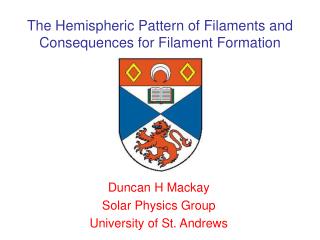 The Hemispheric Pattern of Filaments and Consequences for Filament Formation