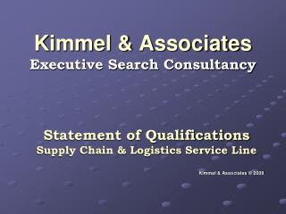 Kimmel & Associates Executive Search Consultancy