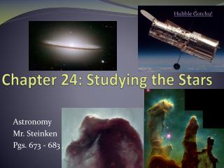 Chapter 24: Studying the Stars