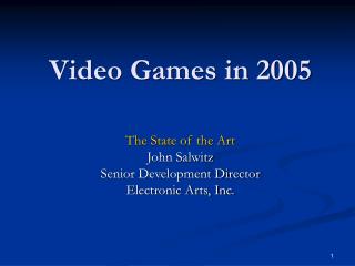 Video Games in 2005