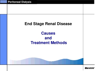 End Stage Renal Disease Causes and Treatment Methods
