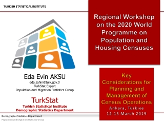 Regional Workshop on the 2020 World Programme on Population and Housing Censuses