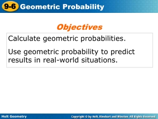 Calculate geometric probabilities.