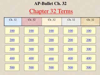 AP-Bullet Ch. 32