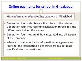 The first time you made online payment for school in Ghaizab