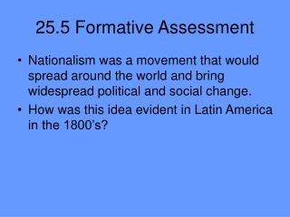 25.5 Formative Assessment
